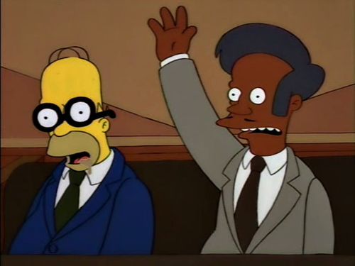 Homer durmiendo. La mejor forma de pasar una reunión.