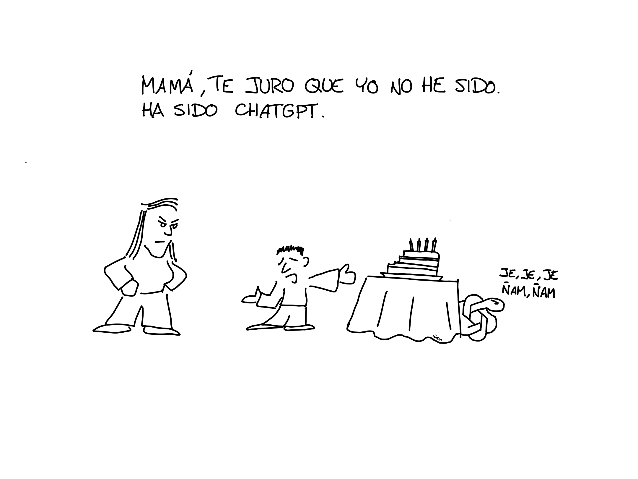 Chiste sobre la responsabiliad de la IA